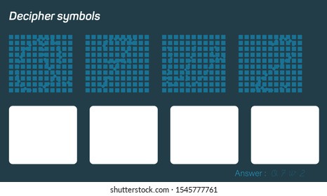 Colorful letter puzzle. Locate the given data and type it in the space below.