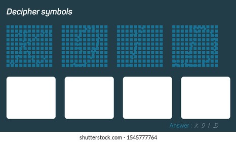 Colorful letter puzzle. Locate the given data and type it in the space below.