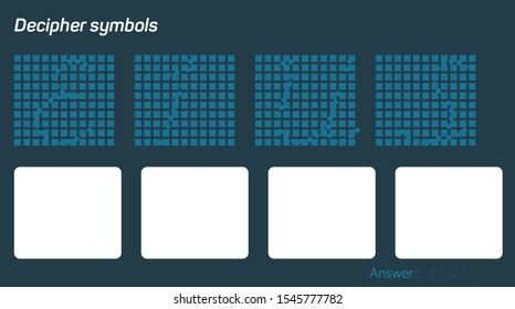 Colorful letter puzzle. Locate the given data and type it in the space below.