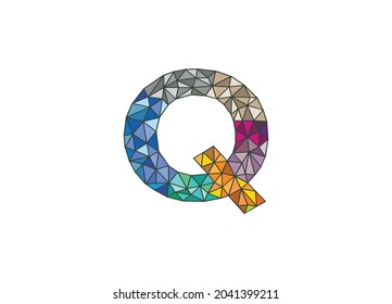 Colorful letter Q logo design vector template
