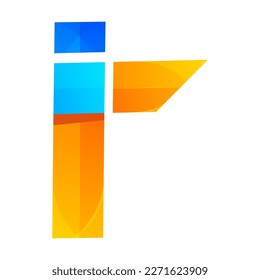 colorful letter r gradient logo design 