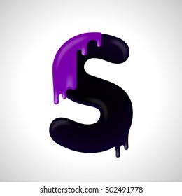 Colorful letter S logo design template. Stylish vector icon