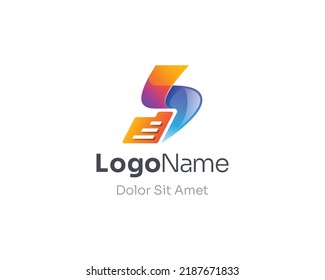 Farbige Briefstürme mit dem Logo des Datenordners