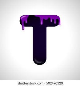 Colorful letter T logo design template. Stylish vector icon