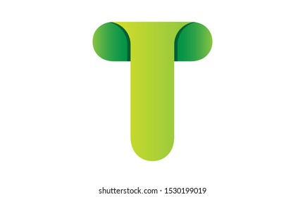 Colorful Letter T Logo vector Abstract Letters