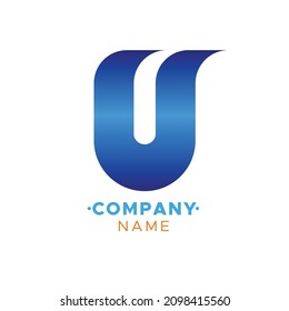colorful letter U Vector logo for Business Company, Brand Logo