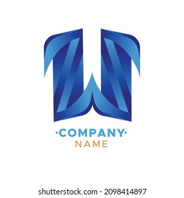 letra colorida Logo de V Vector para Empresa de Negocios, logotipo de marca