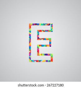 Colorful letter, vector