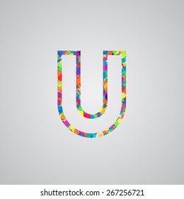 Colorful letter, vector