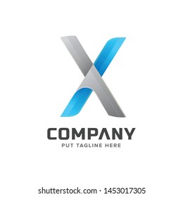 Colorful letter X initial logo collection 