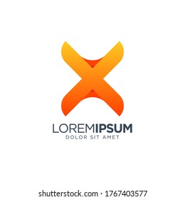 Colorful Letter X Logo Design Template