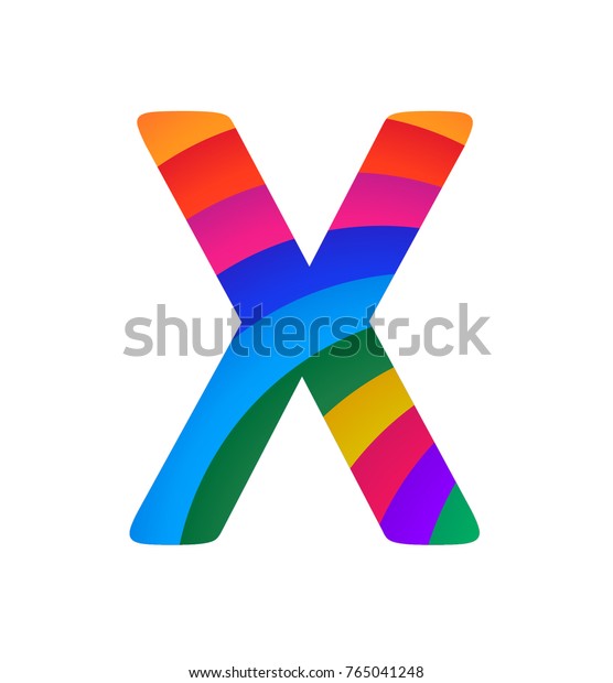 Colorful Letter X Logos Icons Stock Vector (Royalty Free) 765041248