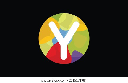 Colorful Letter Y Logo Design vector Template. Abstract Technology Letter Y Logo Design