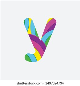 Colorful letter Y for Logos and Icons - Vector