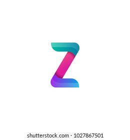 colorful letter Z logo icon element