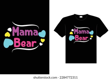 Colorful lettering mothers Day quote Happy mom shirt vector typography mommy loves t-shirt design