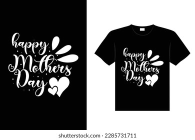 Colorful lettering mothers Day quote Happy mom shirt vector typography mommy loves t-shirt design
