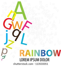 Colorful letters