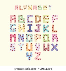 Colorful letters of the alphabet - illustration vector