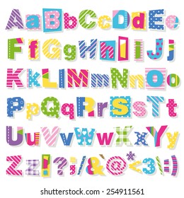 colorful letters collection