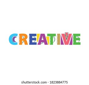 Colorful Letters Design Word Creative Stock Vector (Royalty Free ...