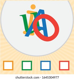 Colorful letters and numbers puzzle. Visual intelligence question. iq test 