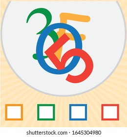 Colorful letters and numbers puzzle. Visual intelligence question. iq test 