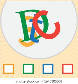 Coloridas letras y números rompecabezas. Pregunta de inteligencia visual. prueba iq 