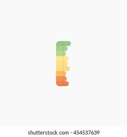 Colorful  i Letters, vector design template elements for design