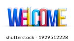 Colorful letters of the word 