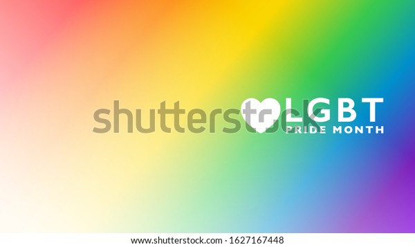 Colorful Lgbt Pride Month Banner Abstract Stock Vector