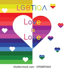 Colorful LGBTIQA Banner For Social Media