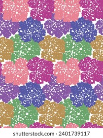 colorful life pattern design for bed set design, clothing design and any fashionable use.  