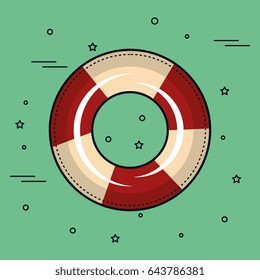 Colorful lifesaver design