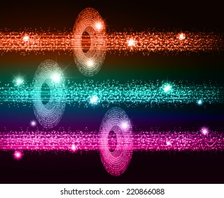 colorful Light Abstract Technology background for computer graphic website and internet, circuit board. 