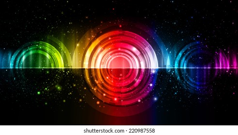 Colorful Light Abstract Technology background for computer graphic website and internet.