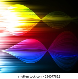 colorful Light Abstract Technology background for computer graphic website internet and business. text box. Brochure. card. wave. 