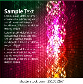 colorful Light Abstract Technology background for computer graphic website internet and business. text box. Brochure. card. wave.