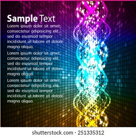 colorful Light Abstract Technology background for computer graphic website internet and business. text box. Brochure. card. wave.