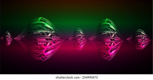colorful Light Abstract Technology background set for computer graphic website internet and business. wave