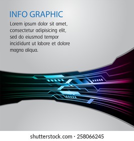 Colorful Light Abstract Technology background for computer graphic website internet and business. 