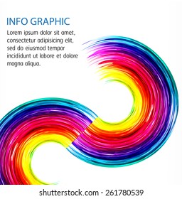 colorful Light Abstract Technology background for computer graphic website internet. text box. label. card. banner. Brochure. Rainbow