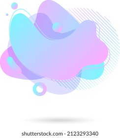 Papel pintado de color azul claro y violeta, elementos gráficos modernos. Resumen de diseño moderno para carteles, folletos, folletos, portadas. Formas y líneas de color dinámico. Formas suaves