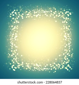 Colorful light border. Vector illustration