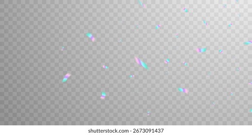 Efectos coloridos de luz y confeti, zigzag cayendo desde la parte superior del haz, Vector de remolino.
