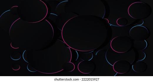 colorful light dot and black background 