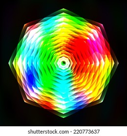 Colorful light figure abstract background - vector background