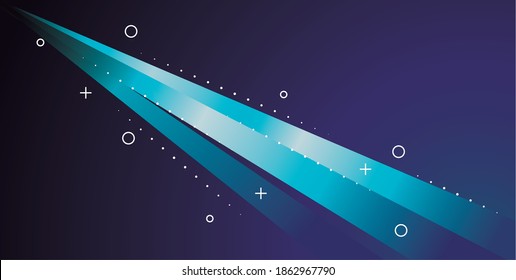 colorful light trail in blue background vector illustration design