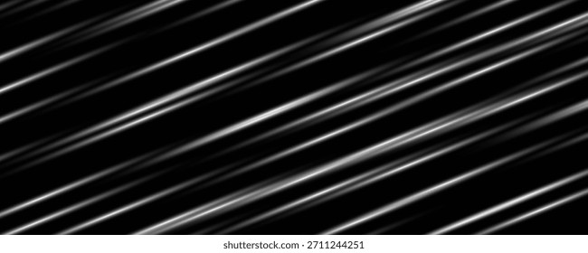 Trilhas de luz coloridas, exposição prolongada efeito de desfoque de movimento. Linhas de luzes de néon vermelhas e azuis brilhantes. Efeito especial azul vermelho, linha de polícia de velocidade. Magia de mover linhas rápidas. Ilustração de vetor