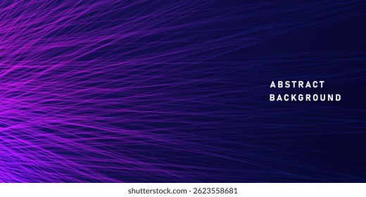 Colorful light trails with motion effect. Vector illustration of high speed light effect on black background.